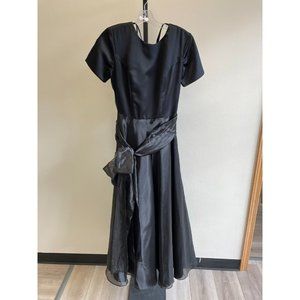 1001 Nights Black Long Formal Dress Size 9/10 (30795)